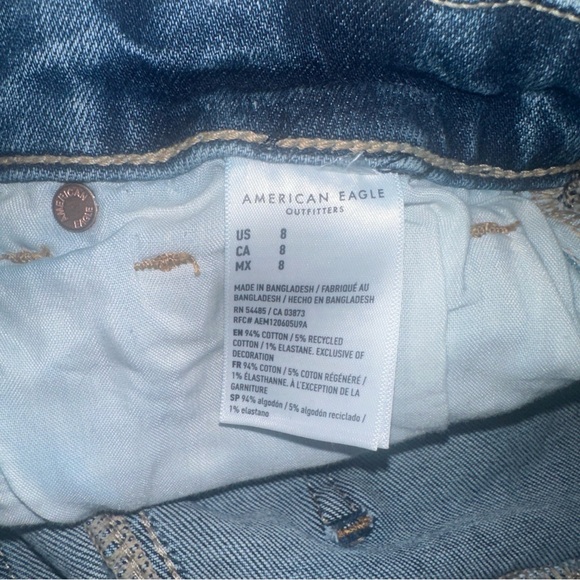 American Eagle Outfitters Distressed Blue Denim Shorts - Picture 5 of 5